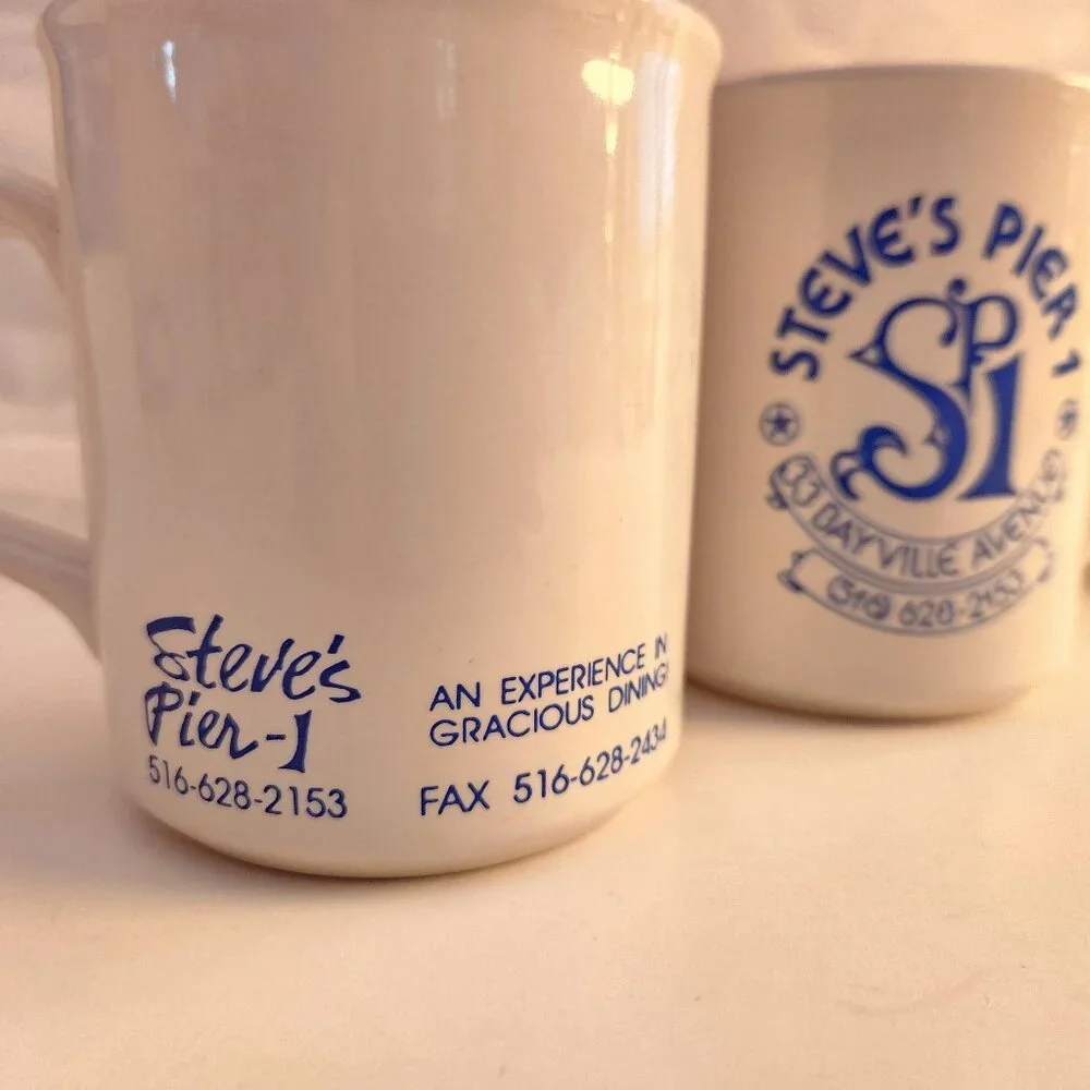 Steve's Pier 1 Collectible Coffee Mugs